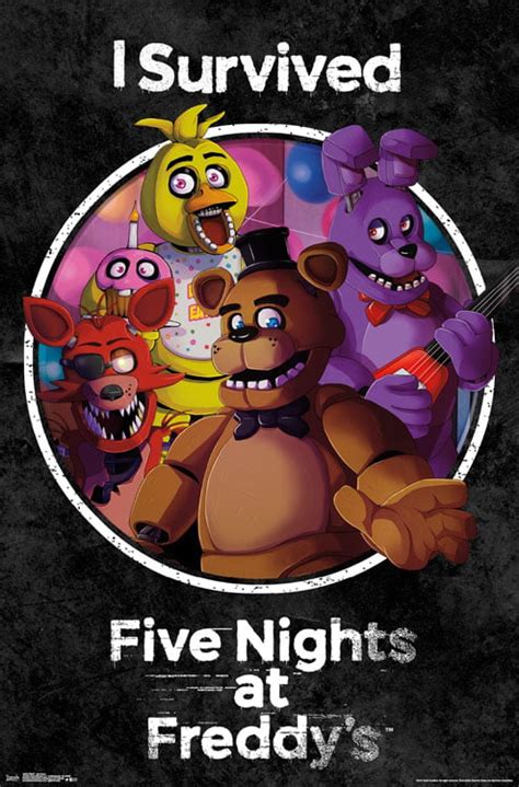 five nights at freddy's wall decor|5 nights at freddys poster.